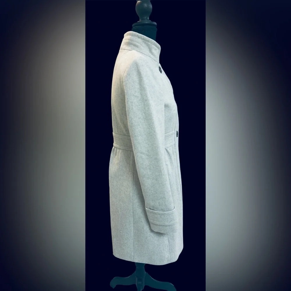 J. Crew Tailored Light Gray Coat - Picture 5 of 10